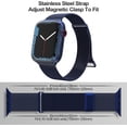 thumbnail image 2 of CIRUTVAL Compatible with Apple Watch Band 42mm 44mm 45mm 49mm 38mm 40mm 41mm,Stainless Steel Mesh Loop Magnetic Clasp for iWatch Ultra Series 9 8 SE 7 6 5 4 3 2 Women Men, 2 of 8