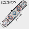 thumbnail image 3 of Yayeee Double Oven Mitt Kitchen Heat Resistant Baking 35" x7" Quilted Glove, Navy Blossom Mosaic, 3 of 6