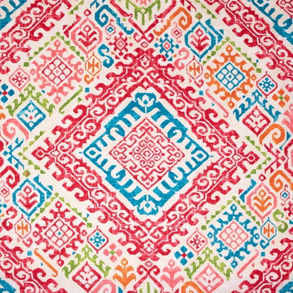 Waverly Inspirations 2 Yard Precut 100% Cotton Duck Fabric, Abstract Phoenix Red, 45" Wide for Quilting & Sewing