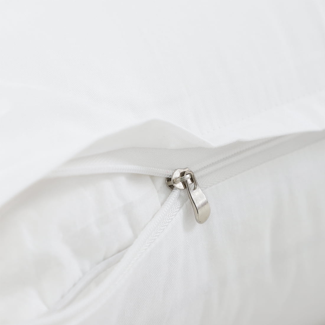 Unique Bargains Pillowcases 2-Piece Egyptian Cotton Pillow Cover White Queen