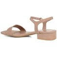 thumbnail image 3 of Journee Womens Beyla Open Square Toe Flat Sandals, 3 of 10