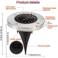 thumbnail image 2 of Outdoor Solar Light, 12 LED Ground Light 6000K Cool White, 2 of 5