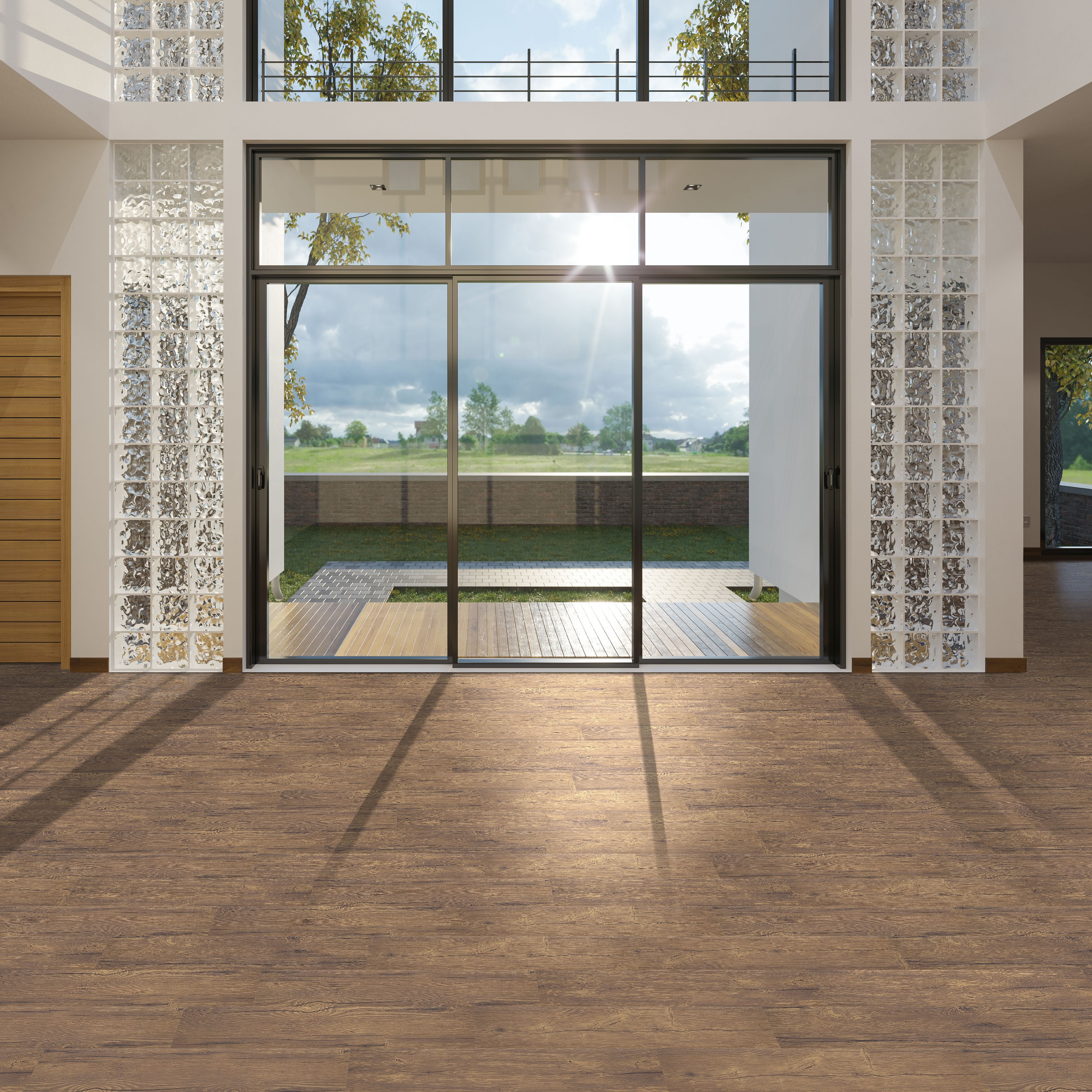 Achim Tivoli II Self Adhesive Vinyl Floor Planks - 10 Planks/15 Sq. ft., 6" x 36", Saddle