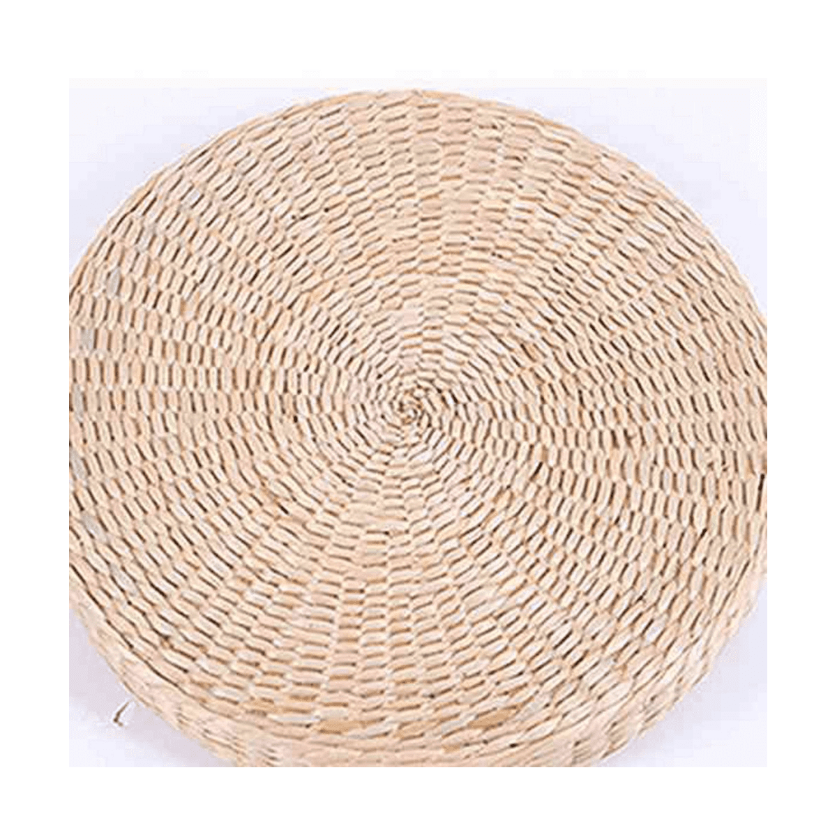 2 Pcs 45cm Yoga Mats Round Pouf Floor Pillow Seat Cushion Straw Thickening Soft Yoga Equipment