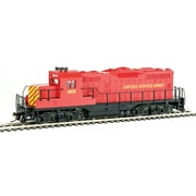 walthers trainline ho scale emd gp9m united states army (red/yellow) #4628