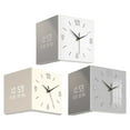 thumbnail image 3 of lixuesong Multipurpose Square Wall Clock with Traditional Hands and Digital Display Double Sided Corner Clock for Home or Office, 3 of 3
