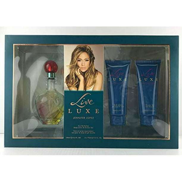 Live Luxe by Jennifer Lopez for Women - 3 Pc Gift Set 3.4oz EDP