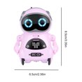 thumbnail image 4 of Robot Bolsillo Diálogo Reconocimiento Voz Registro Juguete Regalos para () Rosa, 4 of 9