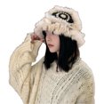 thumbnail image 2 of Gorro de invierno, Gorro de felpa de lana para mujer Gorro de lana para mujer Gorro de felpa de lana para mujer Rendimiento de alta gama, 2 of 9