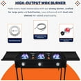 thumbnail image 4 of SONRET - Three Burner Propane Outdoor Camping Stove - 2,25,000 BTU - with Dual Side Shelf, 4 of 9