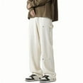 thumbnail image 1 of Dagugfen Mens Pants Plus Size Button Straight Leg Loose Lightweight Work Casual Athletic Pants Pockets, 1 of 4