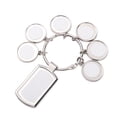 thumbnail image 6 of 10 Pcs Sublimation Blanks Keychain With 7 Keyring, DIY Heat Transfer Press Key Chains with Keyrings for Photos, 6 of 8