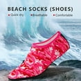 thumbnail image 2 of FIEWESEY Men Women Kids Water Shoes Barefoot Quick-Dry Beach Socks Yoga Swim Sports Exercise Socks For Swim Surfing Snorkeling Yoga Exercise (M,Camouflage Red), 2 of 6