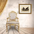 thumbnail image 3 of Vintage Apple Collection 14x11 Gold Ornate Wood Framed with Double Matting Museum Art Print Titled - Greatfooted Hawk, 3 of 4