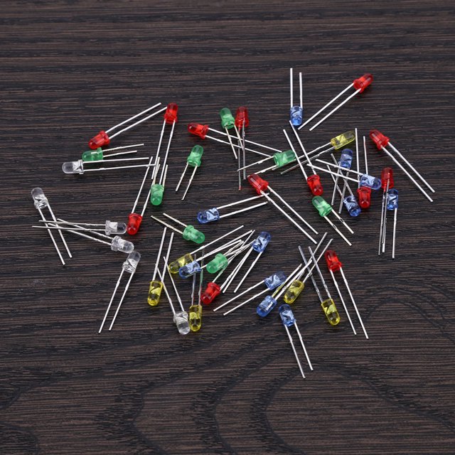 Juego de diodos emisores de luz de 500 piezas 100 piezas / color Kit de diodos luminosos de 3 mm LED