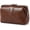 Dark Cocoa Brown, variant on Vegan Leather Makeup Bag, Olive Utility Green Travel Cosmetic Bag for Women, Large Capacity Toiletry Organizer