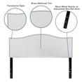 thumbnail image 6 of Flash Furniture Lexington Upholstered Queen Size Headboard with Accent Nail Trim in White Fabric, 6 of 11