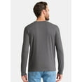 thumbnail image 4 of George Men's and Big Men's Cotton Crewneck Tee with Long Sleeves, 3-Pack, Sizes XS-3XL, 4 of 8