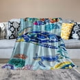 thumbnail image 2 of Nawypu  Throw Blanket for Sherpa, Underwater World Blankets, Super Soft Fuzzy Plush Flannel Blanket Girls Gifts, 2 of 6