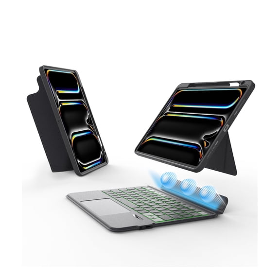 EIP Bluetooth Keyboard Case for iPad Pro 11 inch M5/M4, 11"