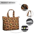 thumbnail image 2 of Funny Cartoon Pizza Print Weekender Bag Multipurpose Travel Tote Bag with Large Capacity, Lightweight, Adjustable Strap for Pizza Party Time Everyday Use, 2 of 5