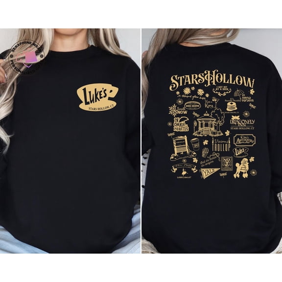 Stars Hollow Sweatshirt, Fall Luke's Diner Coffee Sweater, Autumn Festival Shirt, Cozy Fall Crewneck All Size S-5Xl