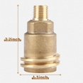 thumbnail image 2 of wqlpp-Male QCC1 Acme Nut Propane Gas Fitting Hose Adapter with 1/4 Inch Male Pipe Thread, Propane Quick Connect Fittings, Solid Brass Outdoor Cooking Adapter, 2 of 4