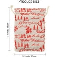 thumbnail image 3 of Konsait Christmas Drawstring Bags Burlap Bronzing 16 Pack Small, 3 of 7