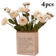 thumbnail image 3 of Coofit 4PCS Artificial Flower Lifelike Calendula Officinalis Fake Flower Faux Flower, 3 of 10