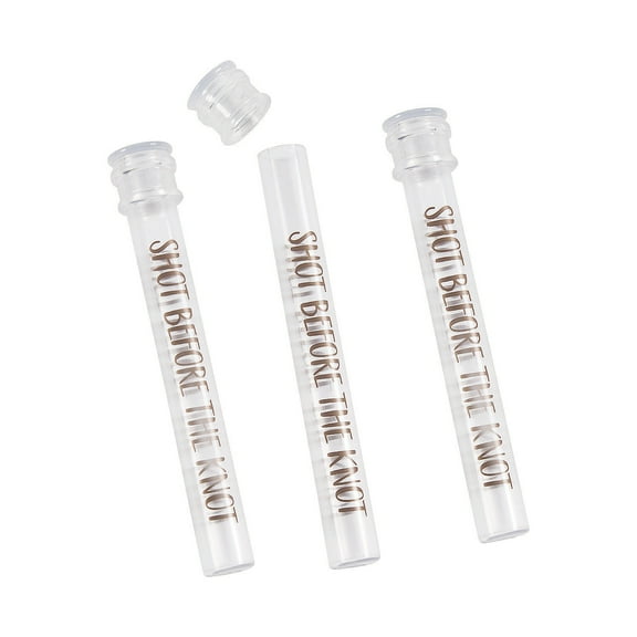 Shot Before The Knot Test Tube Shot Glas - Party Supplies - 12 Pieces
