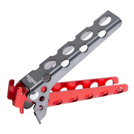 

Aluminum Pot Clamp Pan Handler Pot Lifter Cooking Gripper Camping Cookware Dish Holder