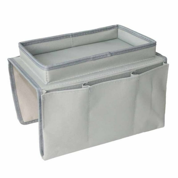 Ctnporpo Sofa Armrest Organizer with Cup Holder Tray Chair Arm TV Remote Holder for Recliner Couch Armchair Caddy Bedside Storage Pockets Bag Cup Holder Tray Recliner Storage Caddy