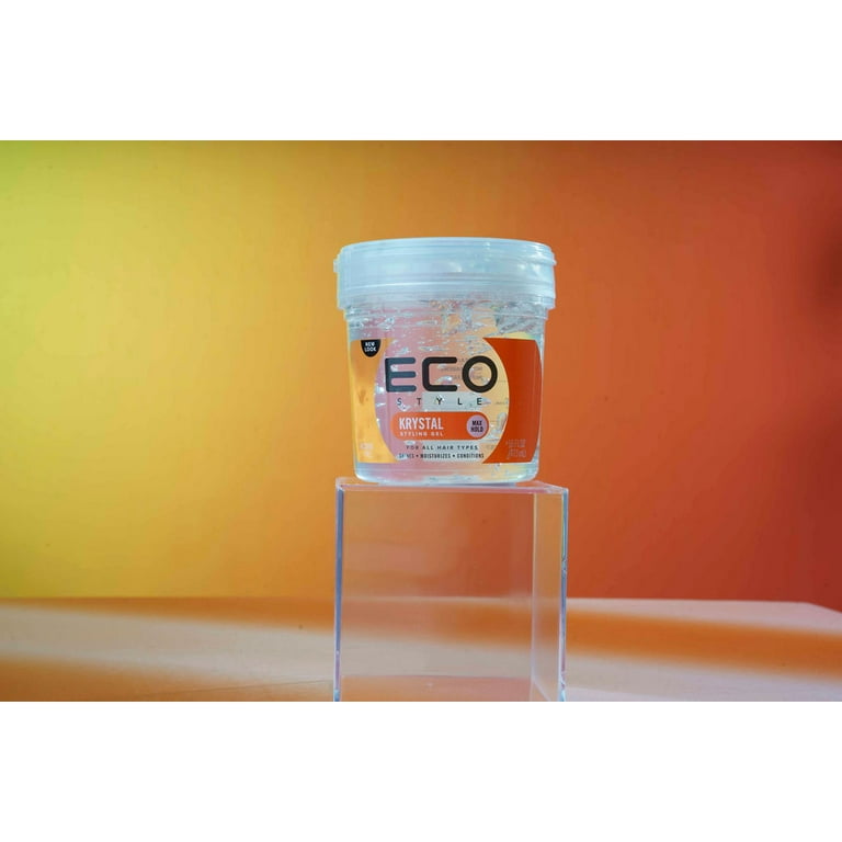 3 pack) ECO Style Maximum Hold Styling Gel Krystal, 16 oz