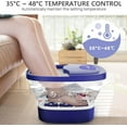 thumbnail image 5 of Collapsible Electric Foot Spa Bath Massager Heat Soak Rollers Pedicure Tub (Purple), 5 of 10