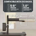 thumbnail image 4 of Synergee Step Plate for 2x3 Power and Squat Racks, Fits Racks with 1" and 5/8" Holes. Step-Up Plate for Reaching Pull-Up Bars, Chin-Ups, and Muscle-Ups., 4 of 6