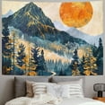 thumbnail image 2 of Nawypu Mountain Tapestry Wall Hanging Forest Trees Art Tapestry Sunset Tapestry Road in Nature Landscape Home Decor for Room, 2 of 6