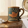 thumbnail image 6 of Commemorative 3D Journey Of The United States 250th Anniversary Patriotic Veteran Glass Mug Cup, 6 of 6