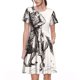 thumbnail image 1 of Disketp Cowboy Ride A Horse para Vestido de Manga Corta para Mujeres, Vestidos de Verano para Mujeres, Casual y Holgado para la Playa, 1 of 6