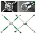 thumbnail image 4 of BTOER 18/20inch Four Way Lug Cross Wrench Car Wheel Lug Nut Heavy Duty Socket Spanner, 4 of 8