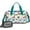 White Cartoon Dinosaurs-2, variant on Women Men Gym Bag,White Cartoon Dinosaurs Trees Pattern Small Duffle Bag Spend the Night Bags for Women with Shoes Compartment Washbag,Detachable Shoulder Strap,19.7x8.3x11 Inches