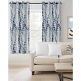 thumbnail image 2 of Blue Weeping Eucalyptus Blackout Curtains for Bedroom Living Room Darkening Curtains 54 Inch Long Spring Summer Farmhouse Leaves Short Curtain for Small Window Treatment Grommet Drapes 52"x54"x2, 2 of 9