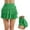 Green, variant on YOUSNH Womens Solid Color Skirt Pants High Waist Shirt Pocket Sports Pleated Skirt Training Sweat Fitness Skirt Women's Skirts Hot Pink M