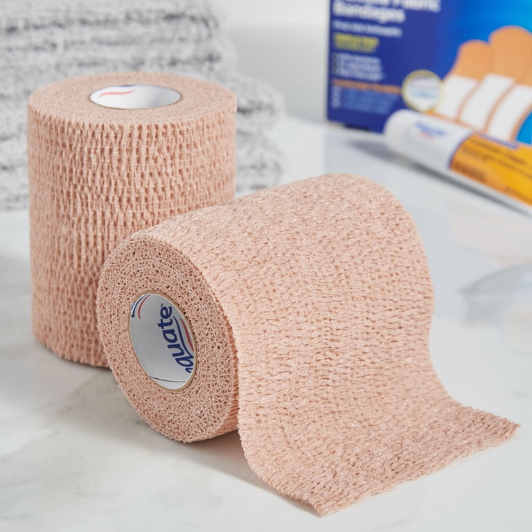 Equate Self-Adhering Sports Wrap, Tan, 3-Pack (3" x 5 Yd) photo 3