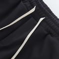 thumbnail image 4 of MIXUE Mens Shorts Summer Cargo Solid Color Elastic Waist Drawstring Fashion Loose Sports Outwear,Black,XXL, 4 of 8