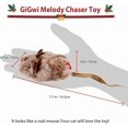 thumbnail image 3 of Cat Toys for Indoor Cats, Interactive Cat Toy with Real Squeaky Mouse Electronic Sound Chirping, Kitten Toys Automatic Cat Mice Toy for Cat Exercise & Kicker to Self Play, Relieve Boredom, 3 of 5