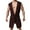 Coffee, variant on Men's Hooded Bath Robe Soft Sleeping Sleepwear Summer Sleeveless Hoodie Sexy Spring Sleeveless Black Large