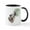 White/Black Inside, variant on CafePress - Wolf Howling Mug - 11 oz Ceramic Mug - Novelty Coffee Tea Cup