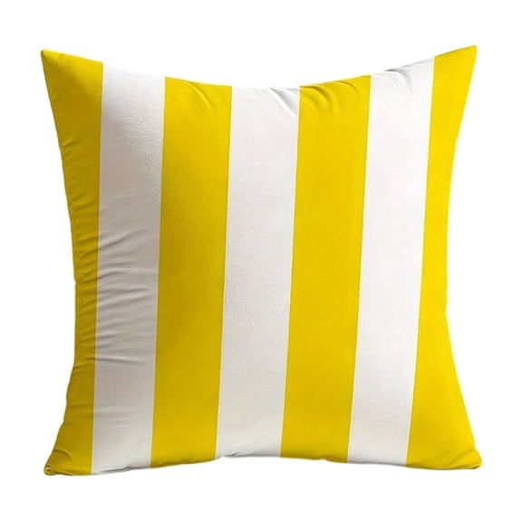 YAWUBT Waterproof Pillow Covers Outdoor Throw Pillowcases Decorative Garden Cushion Case for Home Garden Patio Couch Balcony Striped