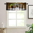 thumbnail image 3 of Italian Tuscan Valance Curtain Italian Street in A Small Provincial Town of Tuscan Italy European, Windows Short Curtain Valances for Kitchen Bathroom Farmhouse with Rod Pocket, 1 Panel 54X18 Inches, 3 of 6