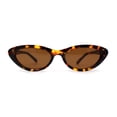 thumbnail image 1 of Womens Classic Mod Soft Cat Eye Plastic Sunglasses Tortoise Brown, 1 of 4